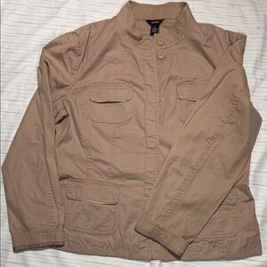 Alfani Men's Khaki Tan Military Field Jacket